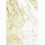 United States Geological Survey Rhodes, MT (1991, 24000-Scale) digital map