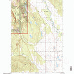 United States Geological Survey Rhodes, MT (1994, 24000-Scale) digital map