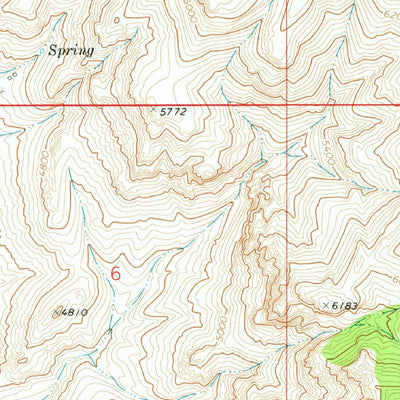 United States Geological Survey Rhodes Peak, AZ (1972, 24000-Scale) digital map