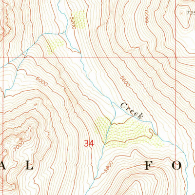 United States Geological Survey Rhodes Peak, ID-MT (1966, 24000-Scale) digital map