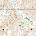 United States Geological Survey Rhodes Peak, ID-MT (1994, 24000-Scale) digital map