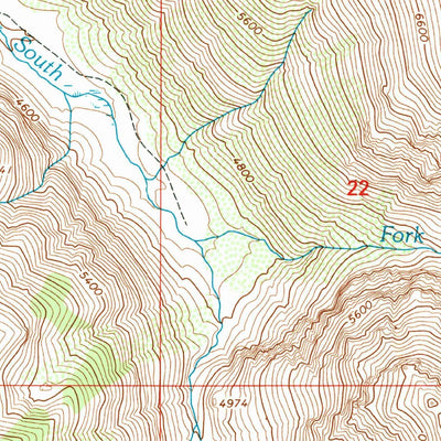 United States Geological Survey Rhodes Peak, ID-MT (1994, 24000-Scale) digital map