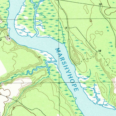 United States Geological Survey Rhodesdale, MD (1988, 24000-Scale) digital map