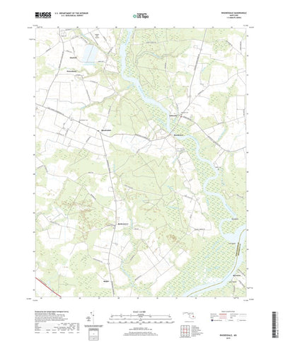 United States Geological Survey Rhodesdale, MD (2019, 24000-Scale) digital map