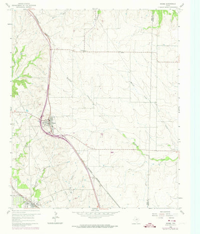 United States Geological Survey Rhome, TX (1960, 24000-Scale) digital map
