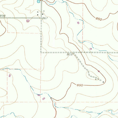 United States Geological Survey Rhome, TX (1960, 24000-Scale) digital map