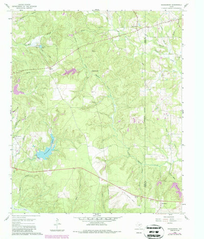 United States Geological Survey Rhonesboro, TX (1960, 24000-Scale) digital map
