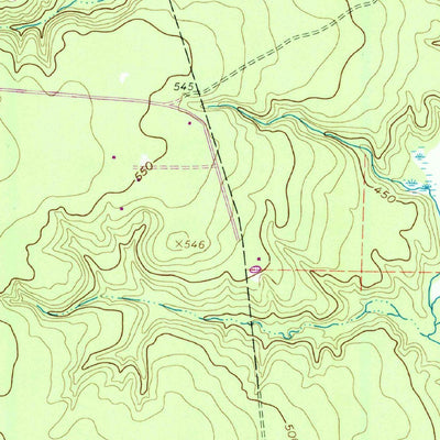 United States Geological Survey Rhonesboro, TX (1960, 24000-Scale) digital map