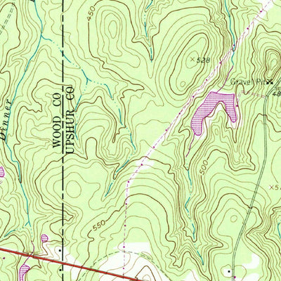 United States Geological Survey Rhonesboro, TX (1960, 24000-Scale) digital map