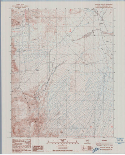 United States Geological Survey Rhyolite Ridge NE, NV (1987, 24000-Scale) digital map
