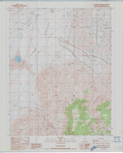 United States Geological Survey Rhyolite Ridge SW, NV (1987, 24000-Scale) digital map