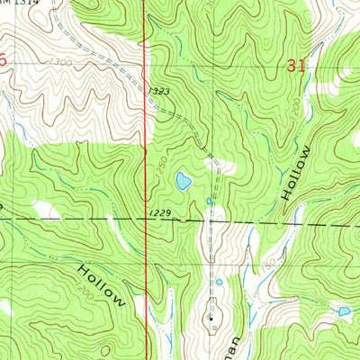 United States Geological Survey Rhyse, MO (1981, 24000-Scale) digital map