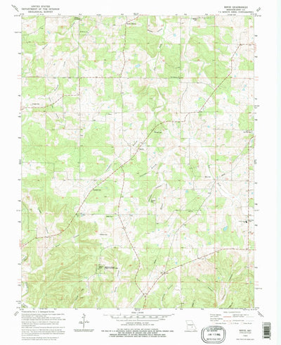 United States Geological Survey Rhyse, MO (1992, 24000-Scale) digital map