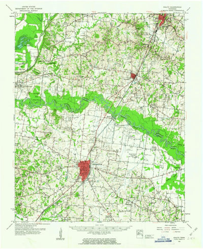 United States Geological Survey Rialto, TN (1961, 62500-Scale) digital map