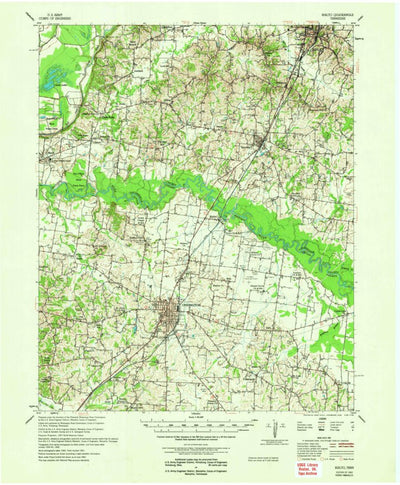 United States Geological Survey Rialto, TN (1962, 62500-Scale) digital map