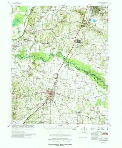 United States Geological Survey Rialto, TN (1977, 62500-Scale) digital map