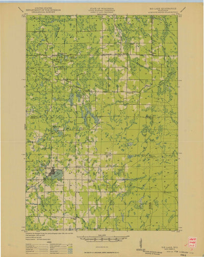 United States Geological Survey Rib Lake, WI (1949, 48000-Scale) digital map