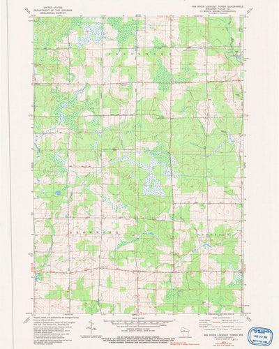 United States Geological Survey Rib River Lookout Tower, WI (1979, 24000-Scale) digital map