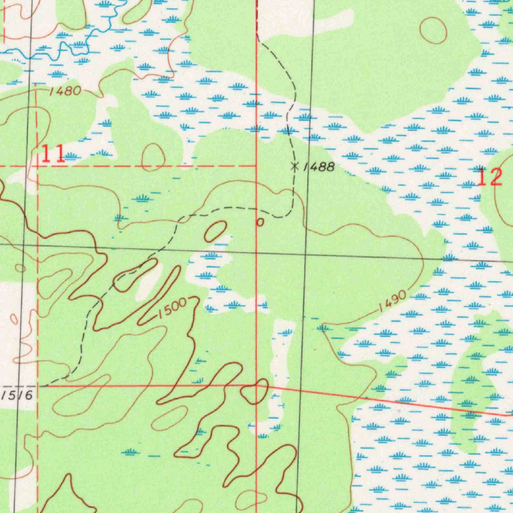 Rib River Lookout Tower, WI (1979, 24000-Scale) Map by United States ...