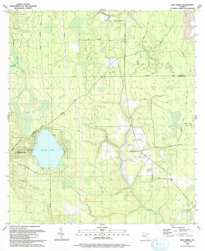 United States Geological Survey Rice Creek, FL (1993, 24000-Scale) digital map