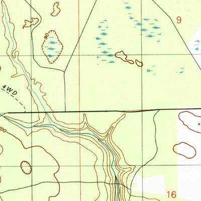 United States Geological Survey Rice Creek, FL (1993, 24000-Scale) digital map