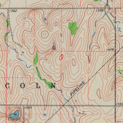 United States Geological Survey Rice, KS (1965, 24000-Scale) digital map