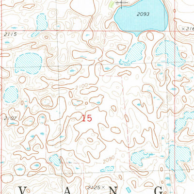 United States Geological Survey Rice Lake, ND (1980, 24000-Scale) digital map