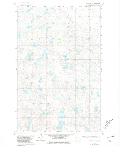 United States Geological Survey Rice Lake NW, ND (1980, 24000-Scale) digital map