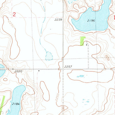 United States Geological Survey Rice Lake NW, ND (1980, 24000-Scale) digital map