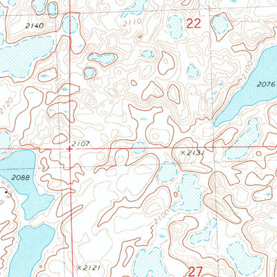 United States Geological Survey Rice Lake NW, ND (1980, 24000-Scale) digital map