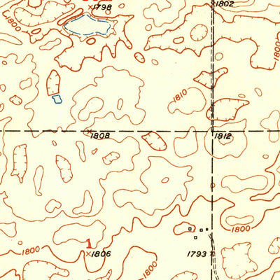 United States Geological Survey Rice Lake, SD (1951, 24000-Scale) digital map