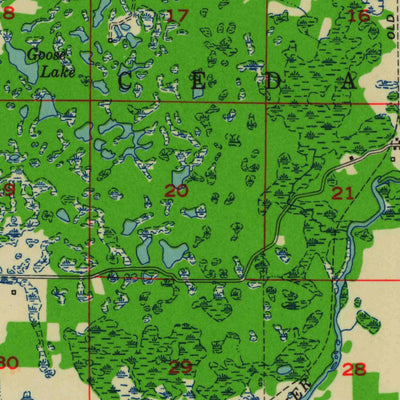 United States Geological Survey Rice Lake, WI (1949, 48000-Scale) digital map