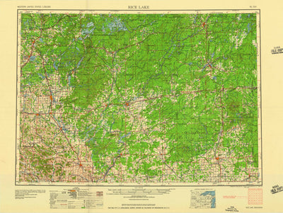 United States Geological Survey Rice Lake, WI (1959, 250000-Scale) digital map