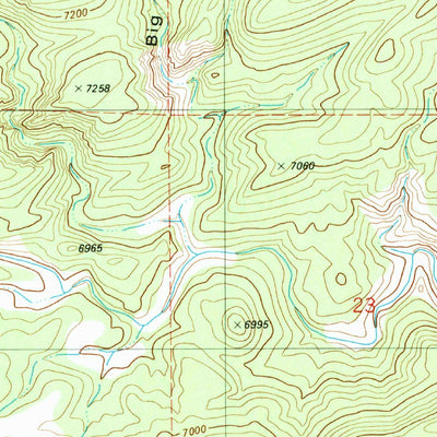 United States Geological Survey Rice Mountain, CO (1983, 24000-Scale) digital map