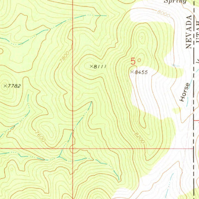 United States Geological Survey Rice Mountain, UT-NV (1972, 24000-Scale) digital map