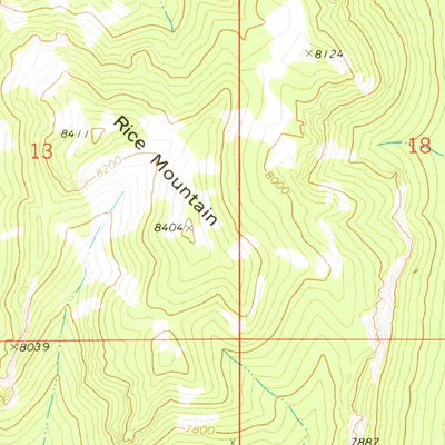 United States Geological Survey Rice Mountain, UT-NV (1972, 24000-Scale) digital map