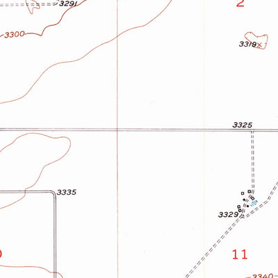 United States Geological Survey Rice Reservoir, MT (1954, 24000-Scale) digital map