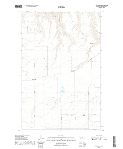 United States Geological Survey Rice Reservoir, MT (2020, 24000-Scale) digital map
