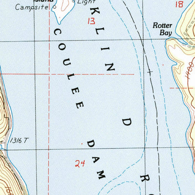 United States Geological Survey Rice, WA (1985, 24000-Scale) digital map