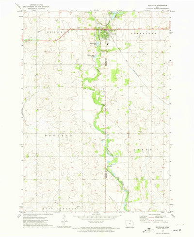 United States Geological Survey Riceville, IA (1972, 24000-Scale) digital map