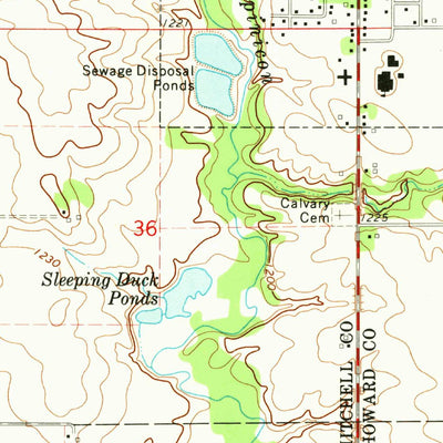 United States Geological Survey Riceville, IA (1972, 24000-Scale) digital map