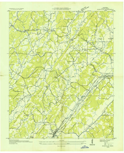 United States Geological Survey Riceville, TN (1935, 24000-Scale) digital map