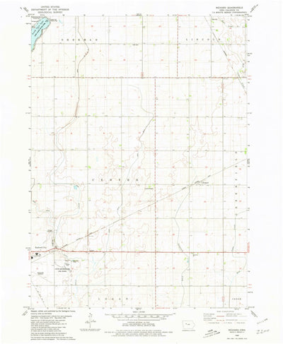 United States Geological Survey Richard, IA (1980, 24000-Scale) digital map