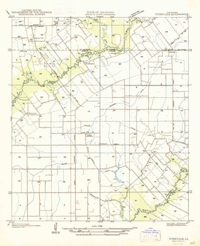 United States Geological Survey Richard, LA (1947, 31680-Scale) digital map
