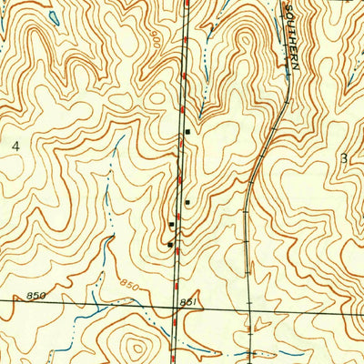 United States Geological Survey Richards, MO-KS (1942, 24000-Scale) digital map