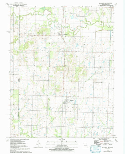 United States Geological Survey Richards, MO-KS (1991, 24000-Scale) digital map