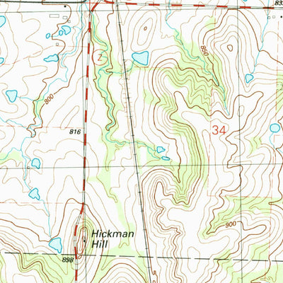 United States Geological Survey Richards, MO-KS (1991, 24000-Scale) digital map