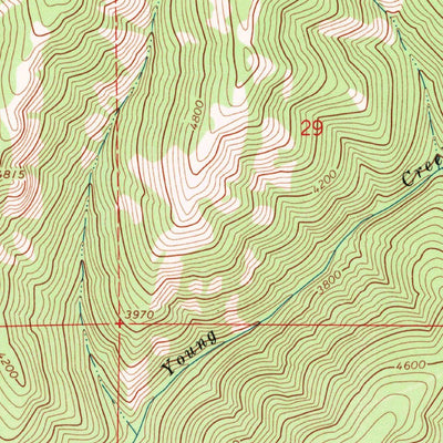United States Geological Survey Richards Peak, MT (1966, 24000-Scale) digital map