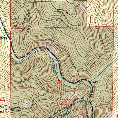 United States Geological Survey Richards Peak, MT (1999, 24000-Scale) digital map