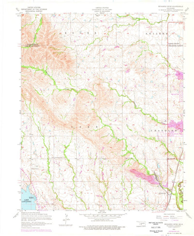 United States Geological Survey Richards Spur, OK (1956, 24000-Scale) digital map